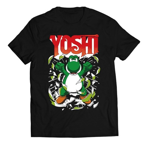 Polera Gamer Mario Bros - Yoshi Explosion