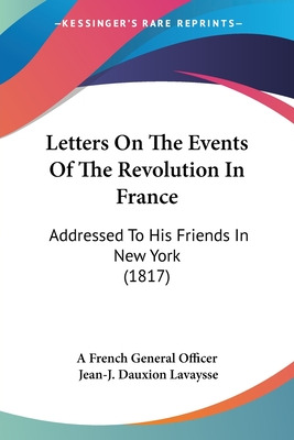 Libro Letters On The Events Of The Revolution In France: ...