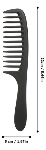 Peine De Dientes Anchos Para Desenredar El Cabello, Peine An
