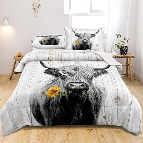 Lris Ropa De Cama Juego De Ropa De Cama De Vaca De Las Tierr