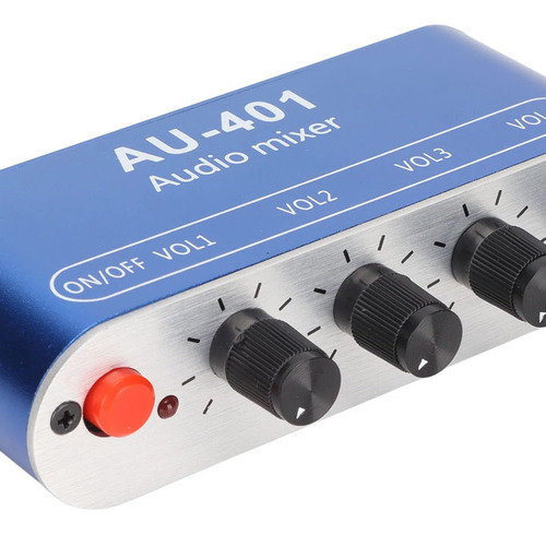 Mezclador De Audio De 4 Canales, Selector De Mezclador De De