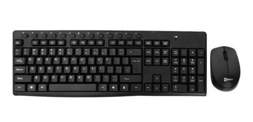 Combo Teclado Y Mouse Inalámbrico Usb 2.4ghz Rey Ofertas Color del teclado Negro
