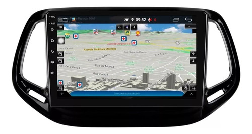 Central Multimidia Jeep Compass Android Wifi Gps Apps 10p