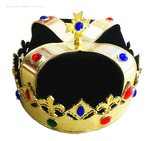 Sombrero Black King Crown, Accesorio De Fiesta Para Niños Y