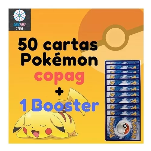 Cartas Pokémon Lote Pack 50 Cartas Sem repetir