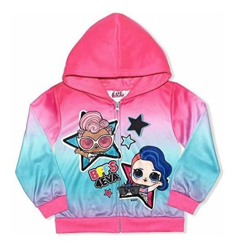 Chaqueta Lol Surprise Con Capucha Y Cremallera Para Niñas, C