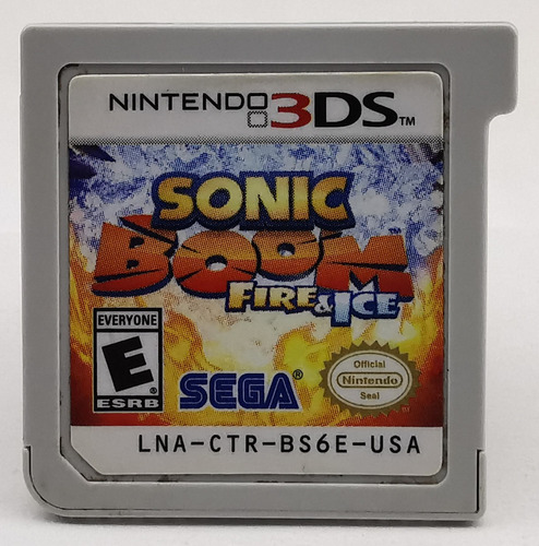 Sonic Boom Fire & Ice 3ds Nintendo * R G Gallery