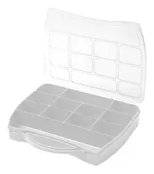 Comprar Maleta Caixa Organizadora Plastica Divisórias Box Multiuso Cor Maleta Divisória Organizadora Branca no Mercado Livre