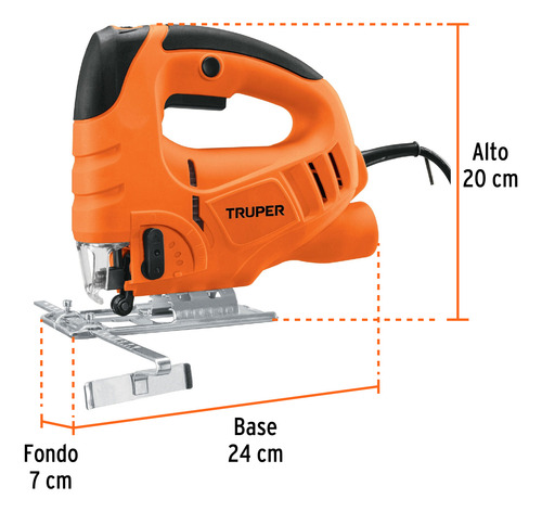 Sierra Caladora 550w 4.5 A Vel. Variable, Truper 15420