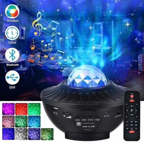 Proyector Led Universo Estrellas Galaxia Bluetooth Parlante