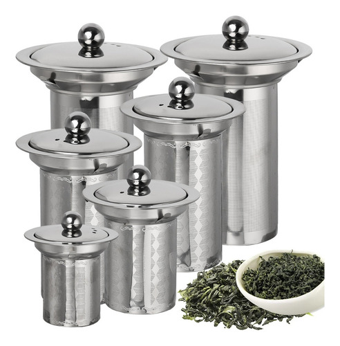 Coador De Chá De Aço Inoxidável Infusores De Chá De Malha Fi