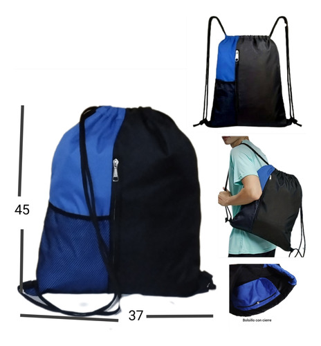 Bolso Morral Impermeable Tipo Tula Escolar Gimnasio Viaje