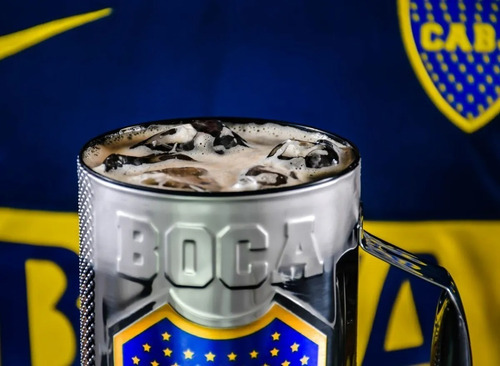 Vaso Guira Boca Jrs Oficial Con Raspador Cumbia - Full