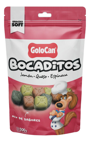 Golocan Bocaditos Jamón Queso Espinaca X 500 Gr.