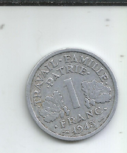 M 180 Francia Moneda Un Franco 1943 (Usado)