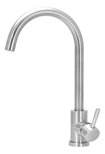 Griferia Monocomando Fausil Fx242 Satinada - Moderna Plateado Satinado