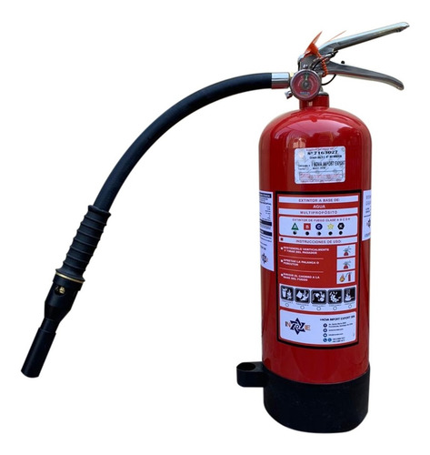 Imagen 3 de 4 de Extintor Profesional Cold Fire 9 Litros Color Rojo