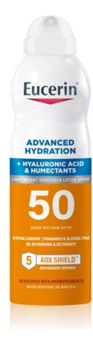 Eucerin Advanced Hydration Spf 50 Protector Solar En Spray,