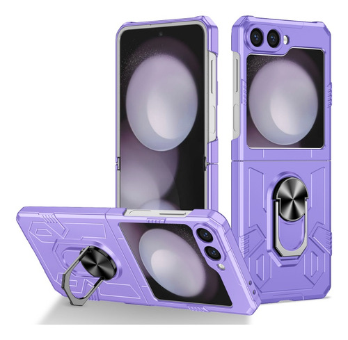 Funda De Teléfono Armors Con Soporte Anular Para Samsung Galaxy Z Flip 7, 6, 5 Z 4 3 5g, Antiimpacto, A Prueba De Golpes