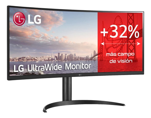 Monitor LG 34 34wq75c Ips Wqhd Ultrawide Curvo Ultrapanorámi Color Negro