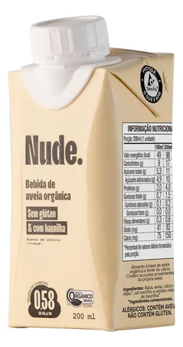 Nude To-go Baunilha Leite de Aveia 200ml