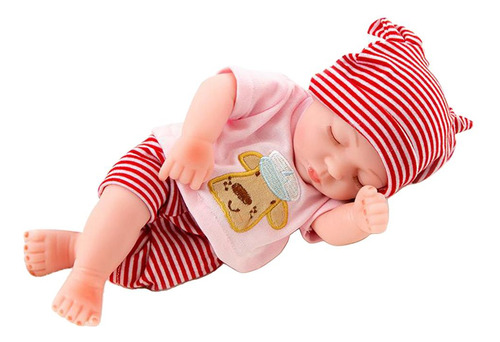25cm 10 Realista Reborn Boy Doll Hecho A Mano Recién Rojo