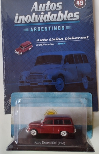 Auto De Colección Auto Unión 1000 S Modelo 1962 + Fascículo 