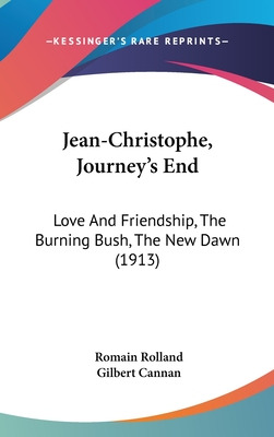 Libro Jean-christophe, Journey's End: Love And Friendship...