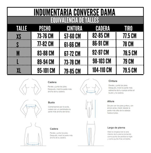Ciclista Converse Mujer Ctn0324052/neg