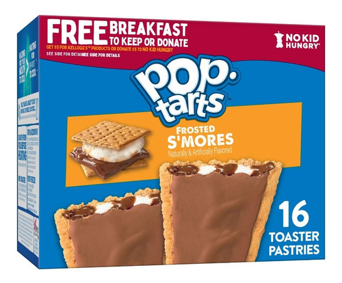 Pop Tarts Toaster Pastries Frosted S'mores 768g 16pz