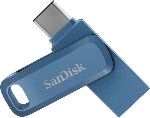 Memoria Usb 3.1 Tipo C Sandisk Ultra Dual Drive Go 256gb Otg Color Azul
