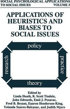 Libro Applications Of Heuristics And Biases To Social Iss...