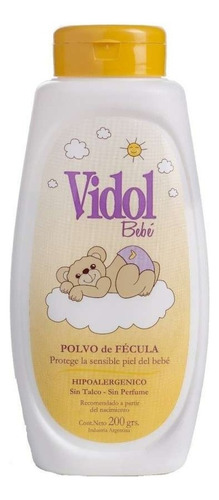 Vidol Bebé Polvo De Fecula X 200g - Sin Perfume