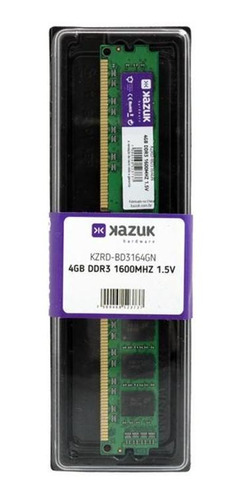 Memória Ram Desktop 4gb Ddr3 1600mhz 1.5v Kazuk