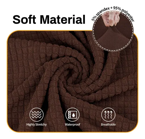 Fundas De Sofá Asnomy Stretch Sofá Con 3 Cojines, Sofá De Po