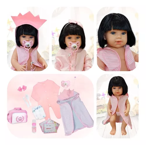 Boneca Bebe Reborn Barato Barata Super Promoção Baby Kiss