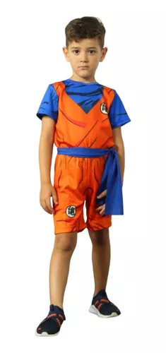 Fantasia Infantil Goku + cabelo EVA Classico - Dragon Ball Promoção