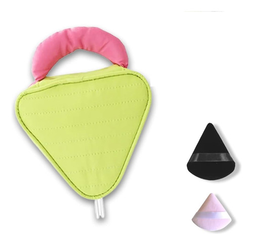 ~?  Beauty Triangle Cosmetic Powder Puff Case Makeup Ca