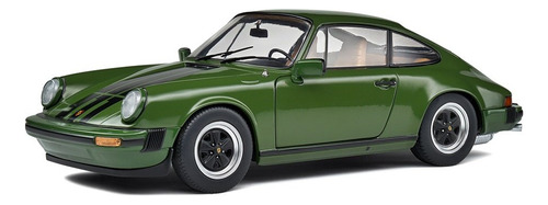 Miniatura Carro Porsche 911 Sc 1978 1:18 Solido Verde