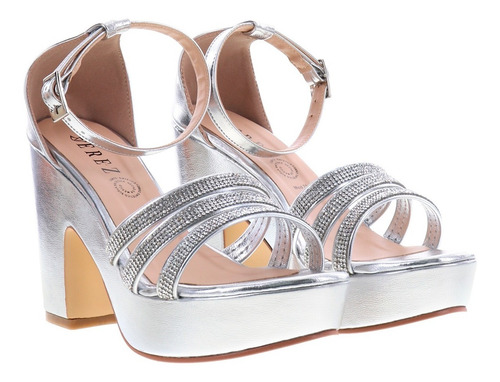 Imagen 3 de 4 de Tacones De Fiesta Para Mujer Con Plataforma Tacón