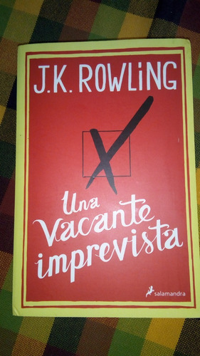 Libro Una Vacante Imprevista Jk Rowling Tapa Blanda 