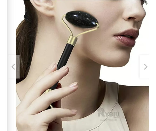 Rodillo De Jade Gua Sha Drenaje Linfático + Locion Facl A.h