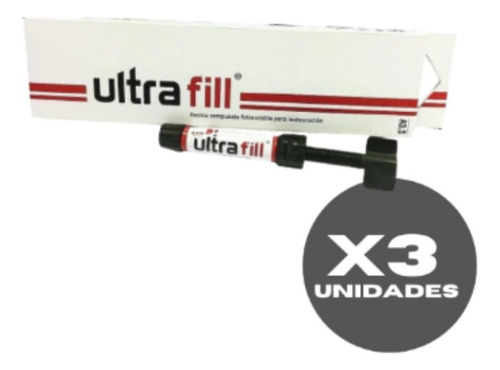 Ultra Fill Resina Compuesta Fotopolimerizable X 3 Unidades