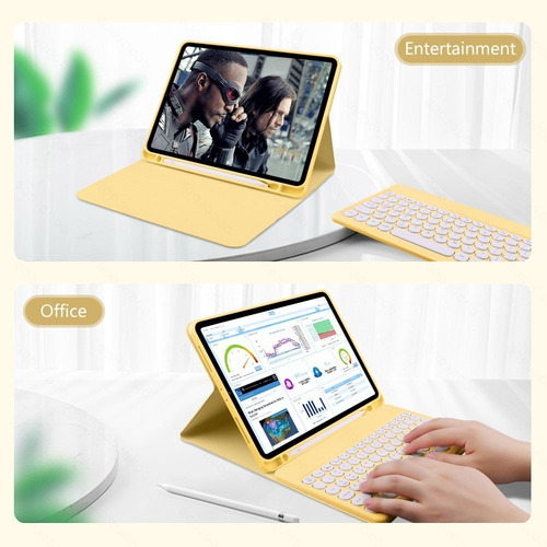 A Funda De Teclado Con Mouse Para iPad 9th 10.2 Pulgadas
