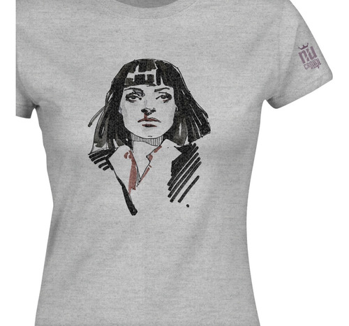 Camiseta Pulp Fiction Quentin Tarantino Película Mujer Ikgd