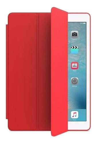 Funda Smart Case Para iPad 7 Y 8 10.2 2020 A2270 A2428 A2429 Color Rojo