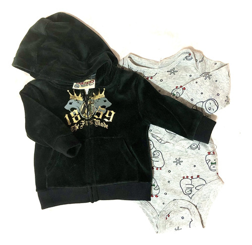 Conjunto Bebe Camperita Plush + Body  Carters   T: 6 Meses! 