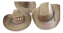 Comprar Sombreros Vaqueros Palma Premium, Mayoreo 20 Piezas Caqui Ajustable Elastico Rayas
