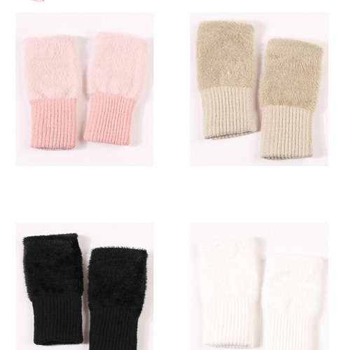 Guantes Sin Dedos Moda Elegantes Guantes De Medio Para En