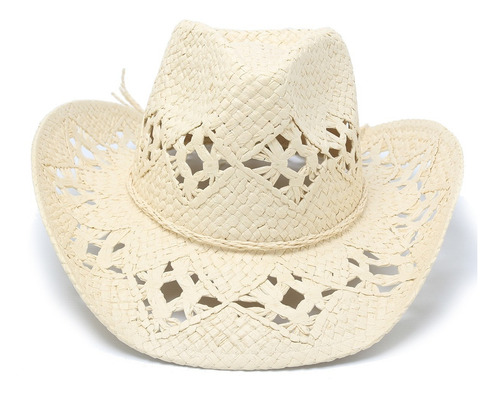 Imagen 2 de 4 de Sombrero Cowboy Mujer Calado Playa Verano